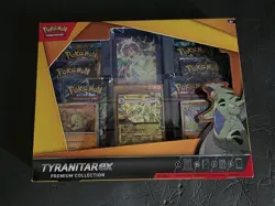 Pokemon TCG Tyranitar EX Premium Collection Promo Collection Box 6 Booster Packs - Image 1