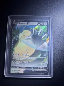 Snorlax V 141/202 Pokemon SWSH01: Sword And Shield Base Set Holo Rare - Image 1