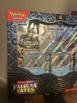 Pokemon TCG Scarlet & Violet Paldean Fates Quaquaval Ex Premium Collection Box - Image 3