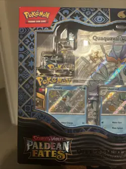 Pokemon TCG Scarlet & Violet Paldean Fates Quaquaval Ex Premium Collection Box - Image 4