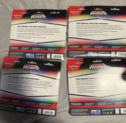 Pokemon TCG Prismatic Evolutions Tech Sticker Collection Set of 4 Sealed - Image 2