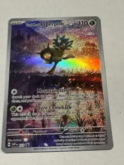 Pokemon TCG Teal Mask Ogerpon EX Twilight Masquerade Black Star Promo 123 - Image 1