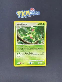 Pokemon TCG Sceptile Great Encounters 8/106 Holo Rare MP. - Image 1