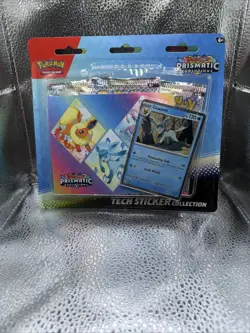 Pokemon Prismatic Evolutions Tech Sticker Collection LEAFEON - FACTORY SEALED - Image 2