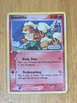 Growlithe 55/92 - Pokemon EX Legend Maker Holo Stamped - LP - Image 1
