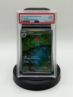 2023 POKEMON MEW EN-151 #167 IVYSAUR ILLUSTRATION RARE - PSA 9 - Image 1