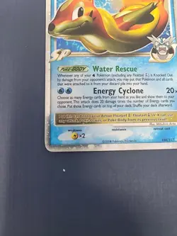 Pokemon TCG Floatzel GL Lv.X 104/111 Rising Rivals Holo LP - Image 2