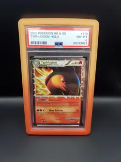 TYPHLOSION PRIME #110 PSA 8 2010 POKEMON HEARTGOLD & SOULSILVER W/ GUARD - Image 1