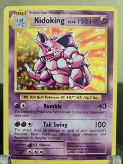 Pokemon TCG Nidoking - 45/108 (XY Evolutions) 2016 045/108 NM - Image 1