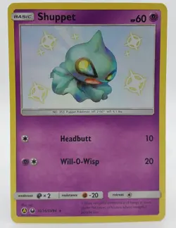 Shuppet SV16/SV94 Hidden Fates Shiny Vault Holo Rare Pokemon - Image 1