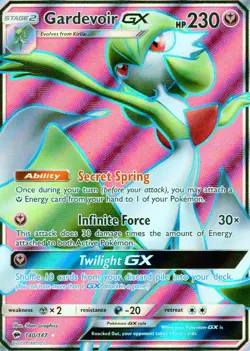 Pokemon TCG Burning Shadows "Gardevoir GX" Ultra Rare Holo!#141/147. NM-Mint! - Image 1