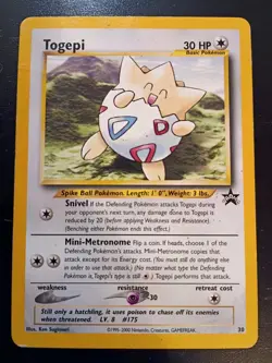 Togepi 30 WOTC Promo Pokemon TCG - Image 1