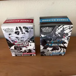 Pokemon Black Bolt and White Flare Booster Bundle Set of 2 Sealed New - Image 1