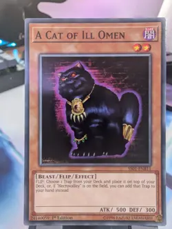YuGiOh! A Cat of Ill Omen SS01-ENB11 1st Ed Speed Duel - Image 1