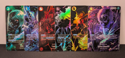 One Piece CCG Legacy of the Master OP12 SP Rainbow Set of 6 Lot Zoro Ace - Image 1