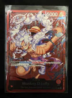 Monkey D.Luffy Gear 5 LEADER ALTERNATIVE ALT ART ST21-001 ONE PIECE ST29-001 - Image 3