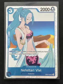 Nefeltari Vivi One Piece EB02-026 Super Rare Anime Collectible English - Image 1