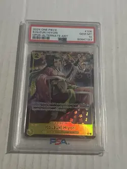 One Piece Wings Of The Captain Kouzuki Hiyori OP06-106 Alt Art PSA 10 English - Image 1