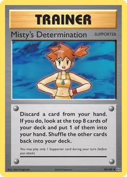 Misty's Determination XY - Evolutions 80/108 NM English Pokemon Card - Image 1