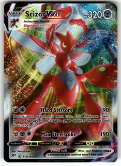 Scizor VMAX 119/189 SWSH03: Darkness Ablaze NM Pokemon Card TCG - Image 1