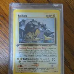 Pokemon TCG Raikou Neo Revelation Holo Rare Card 13/64 1st Edition - Image 2