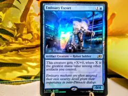 Emissary Escort promo foil magic the gathering edge of eternities trading card - Image 1