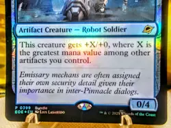 Emissary Escort promo foil magic the gathering edge of eternities trading card - Image 3