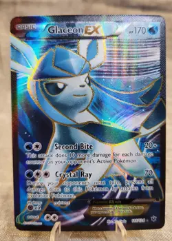 Pokemon TCG card Glaceon EX (Full Art) 116/124 Fates Collide Holo NM Nice - Image 1