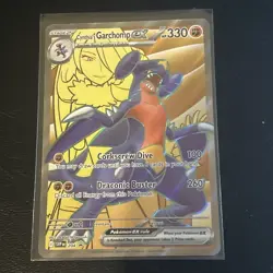 Pokemon TCG Cynthia's Garchomp EX 204 SVP Scarlet & Violet Promo Card - Image 1