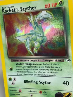 Rocket's Scyther (13/132) 2000 - Gym Heroes Holo Unlimited - TCG Pokemon Card - Image 2