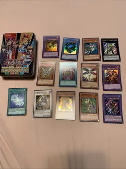 1996 Yu-Gi-Oh Premium Collectors Tin And 13 Cards - Image 1