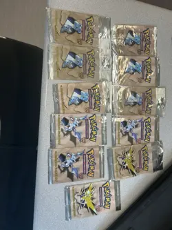 12 Opened Fossil Packs Base Set Fossil Set Pokemon Cards Vintage WOTC TCG NM - Image 1