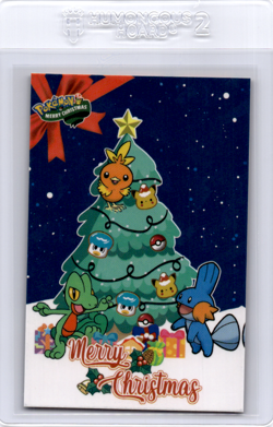 Mudkip Treeko Torchic Peruvian christmas pokemon card - Image 1