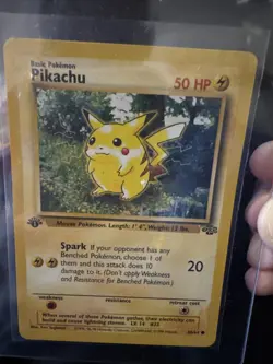 1999 Pokemon TCG Pikachu Card 60/64 Jungle 1st Edition - Image 1