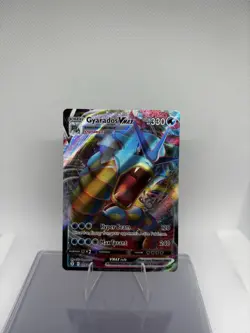 Pokemon Gyarados VMAX TCG Full Art Holo Ultra Rare Dynamax Card 029/203 NM - Image 1