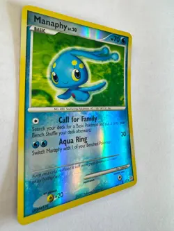 Manaphy 9/130 Reverse Holo Rare Diamond and Pearl Pokemon Card - Image 2