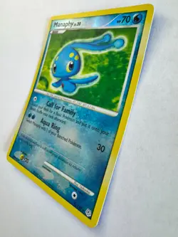 Manaphy 9/130 Reverse Holo Rare Diamond and Pearl Pokemon Card - Image 3