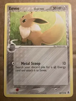 Eevee Pokemon Card Delta Species 68/114 LP - Image 1