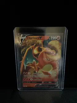 Pokemon TCG Charizard v Crown Zenith Holo Ultra Rare Card 018/159 NM Condition - Image 1