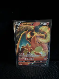 Pokemon TCG Charizard v Crown Zenith Holo Ultra Rare Card 018/159 NM Condition - Image 3