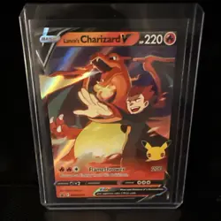 Pokemon TCG Lance's Charizard v SWSH133 Promo Card Near Mint Condition - Image 1