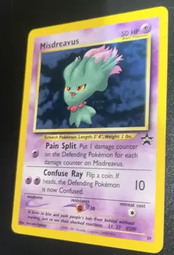Pokemon Card - WoTC Black Star Promo Misdreavus #39 - Image 1