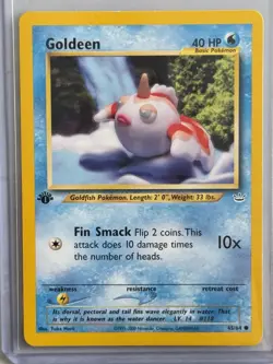 Goldeen 45/64 Neo Revelation 1st Edition Common 2001 Vintage Pokemon Card NM - Image 1
