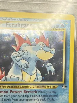 PSA 9 MINT Feraligatr 4 Neo Genesis 1st Edition Holo Pokemon Card - Image 3