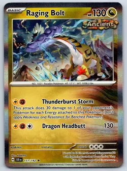 Raging Bolt - Holo Rare - Stellar Crown SCR 111/142 Pokemon Card - Image 1
