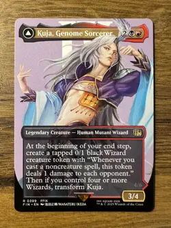 Magic MTG Final Fantasy Kuja, Genome Sorcerer #399 *NON-FOIL* Borderless Rare - Image 1