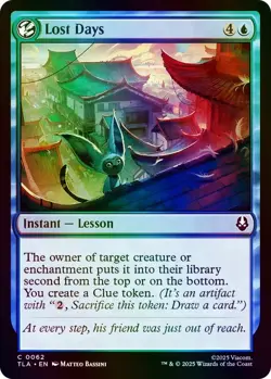 Lost Days Avatar: The Last Airbender NM MTG Foil - Image 1