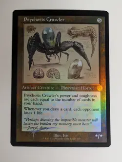 MTG - Psychosis Crawler - BRR - R - Schematic Foil - 107 - Image 1
