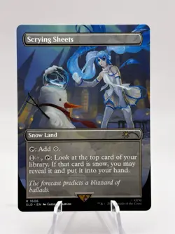 Scrying Sheets 1606 Hatsune Miku Winter Diva Secret Lair SLD MTG NM - Image 1