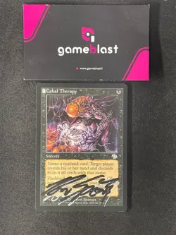 - Magic the Gathering |Cabal Therapy (Double signed black and silver) | Judgment - Image 1